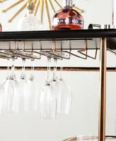 Digli Wine, Bar Table with Glassware Storage