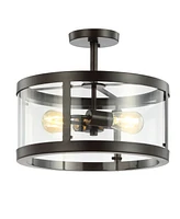 Herndon 2-Light Modern Led Flush Mount