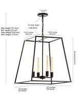 Hutson 4-Light Modern AngLED Led Pendant