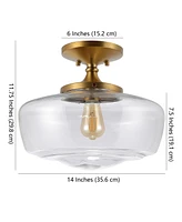 Marfa Farmhouse Modern Led Flush Mount