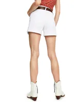 Dollhouse Juniors' Ripped Cuffed Shorts