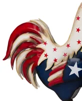 Glitzhome Patriotic Rooster Porch Decor