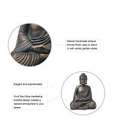 Glitzhome Meditating Buddha Statue