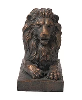 Glitzhome Lying Guardian Lion Statue
