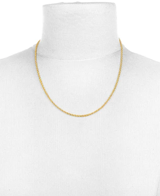 Sparkle Rope 20" Chain Necklace (2mm) in 14k Gold