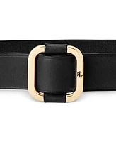 Lauren Ralph Women's Leather Slide-Buckle Belt