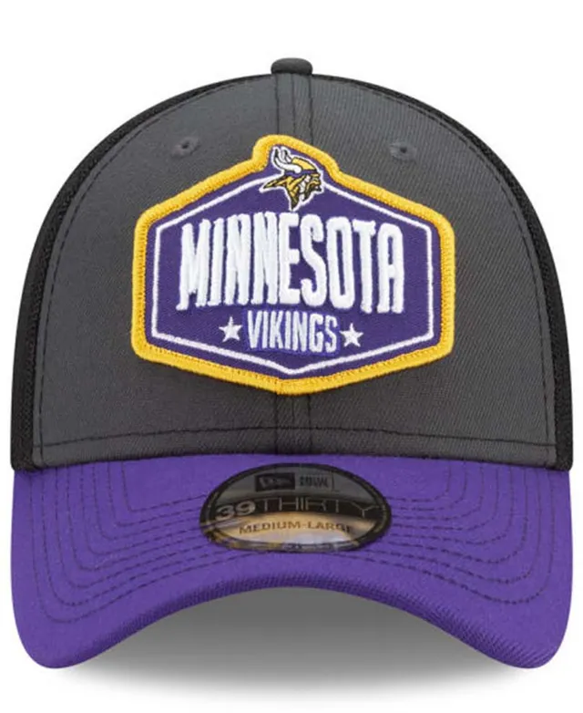 Men's Minnesota Vikings New Era Cream/Purple 2023 Sideline Historic  39THIRTY Flex Hat