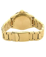 Gevril Men's Liguria Swiss Automatic Ion Plating Gold-Tone Stainless Steel Bracelet Watch 42mm