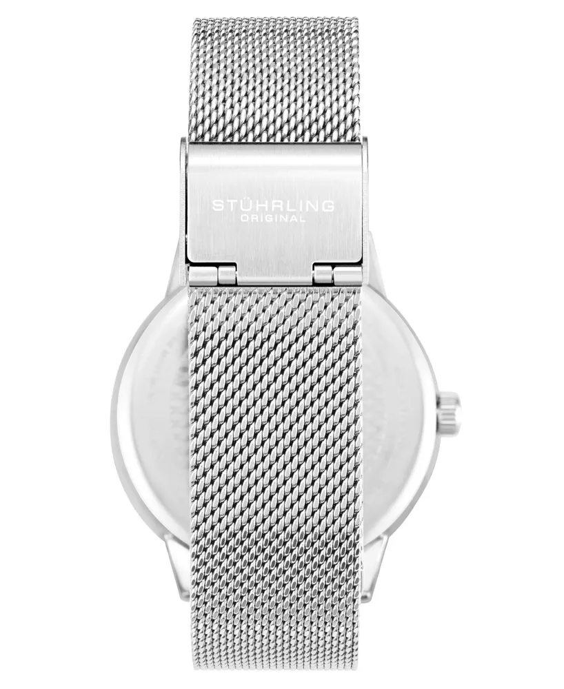 Women's Silver-Tone Mesh Bracelet Watch 38mm