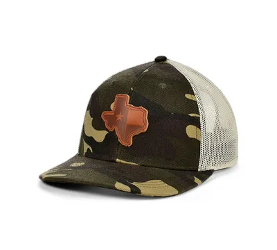 Local Crowns Texas Woodland State Patch Curved Trucker Cap