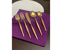 Vibhsa Flatware Gold 5 Piece Place Setting