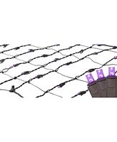 Northlight 2' x 8' Purple Led Tree Trunk Wrap Christmas Net Lights - Brown Wire