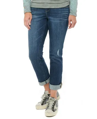Women's "Ab" Solution Mid Rise Girlfriend Jeans