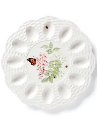 Lenox Butterfly Meadow 11.75" Porcelain Deviled Egg Tray