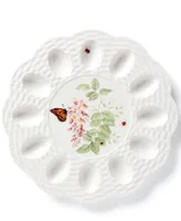 Lenox Butterfly Meadow 11.75" Porcelain Deviled Egg Tray