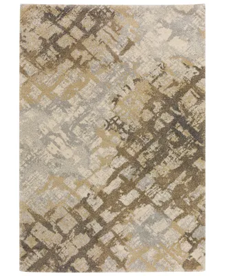 D Style Nola OR15 3'3" x 5'1" Area Rug - Silver