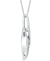 Sirena Diamond Swirl Solitaire Pendant Necklace (1/4 ct. t.w.) in 14K White Gold or 14K Yellow Gold