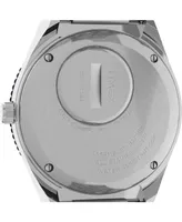 Timex Women's Q Silver-Tone Stainless Steel Bracelet Watch 36mm