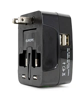 International Travel Adapter with Two Usb Ports