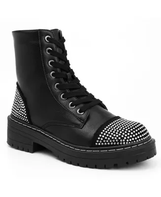 Sugar Women's Kalina Studded Combat Boots