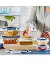 Pyrex Freshlock Plus Microban 10-Pc. Glass Food Storage Set