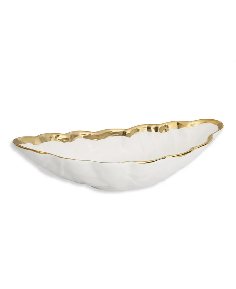 16.75" Leaf Shaped Bowl