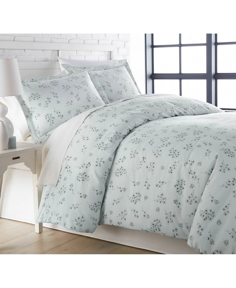 Southshore Fine Linens Sweet Florals Ultra Soft 3-Pc. Duvet Cover Set