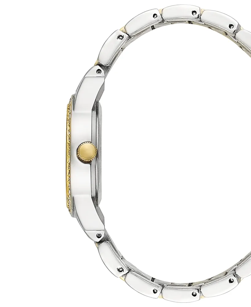 Folio Women's Two-Tone Stainless Steel Bracelet Watch 31mm Gift Set - Two
