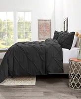 Nestl Pinch Pleat 3-Pc. Duvet Cover Set, California King