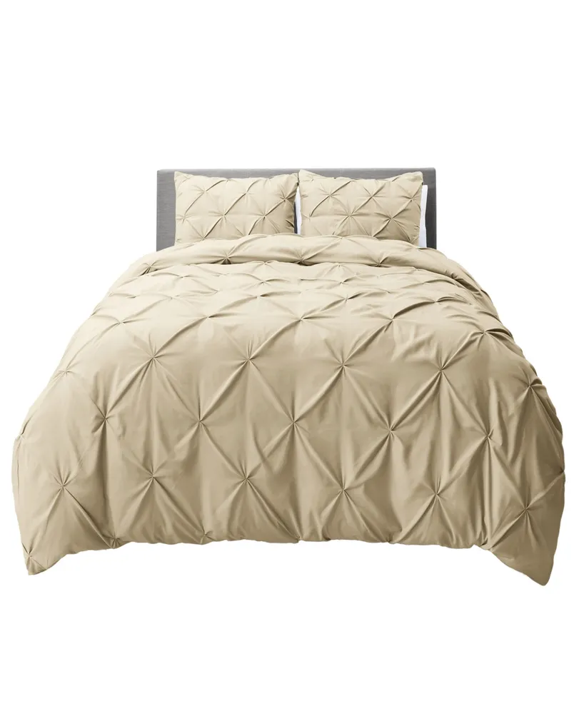 Nestl Bedding Piece Pinch Pleat Duvet Cover Set