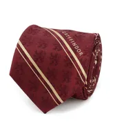 Harry Potter Men's Gryffindor Striped Silk Tie