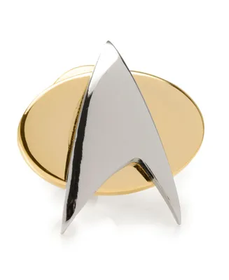 Star Trek Men's Two-tone Delta Shield Lapel Pin - Gold