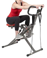 Sunny Health & Fitness Row-n-Ride Pro Squat Assist Trainer for Full Glute, Thigh, and Leg Workouts, Sf-A020052