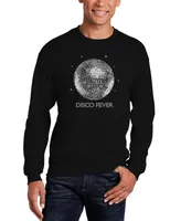 Men's Disco Ball Word Art Crewneck Sweatshirt