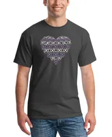 Men's Xoxo Heart Word Art T-shirt