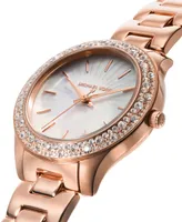 Michael Kors Women's Liliane Rose Gold-Tone Stainless Steel Bracelet Watch 36mm