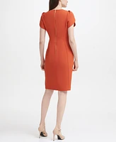 Calvin Klein Tulip-Sleeve Sheath Dress