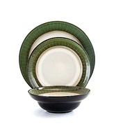 Elama Grand Jade 16 Pc. Dinnerware Set, Service for 4