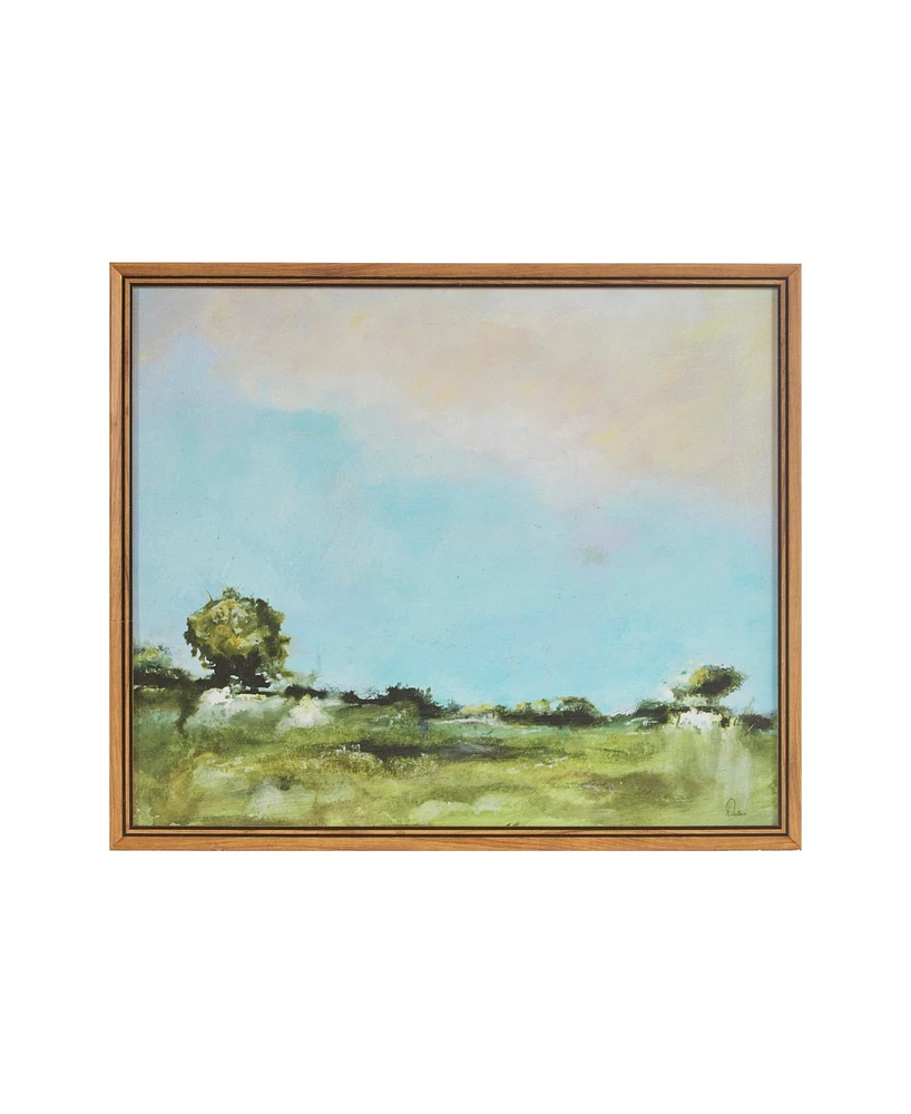 Martha Stewart Collection Across The Plains Ii Framed Gel Coated Canvas Art, 25.2" L x 21.2" W