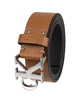 Calvin Klein Men's Logo Plaque Buckle Fashion Jean Belt