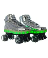 Chicago Pulse Led Light Up Quad Roller Skates, Silver