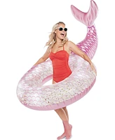 Splash Buddies inflatable Glitter Mermaid Pool Float Ring