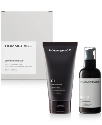 Hommeface Men's 2-Step Daily Skincare Set