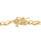 Diamond Link Bracelet (1/10 ct. t.w.) in 10k Gold