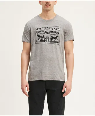 Levi's Men's 2-Horse Graphic Regular Fit Crewneck T-shirt