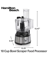 Hamilton Beach 10-Cup Food Processor with Bowl Scraper