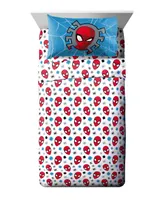 Spider-Man Burst Full Sheet Set, 4 Pieces - Multi