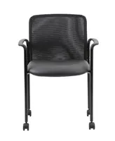 Boss Office Products Mesh Guest Chair with Casters