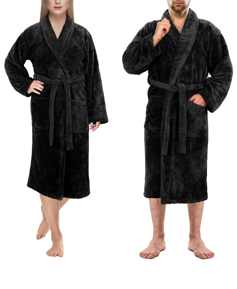 L/XL Luxe Zero Twist Bath Robe Blue - Charisma