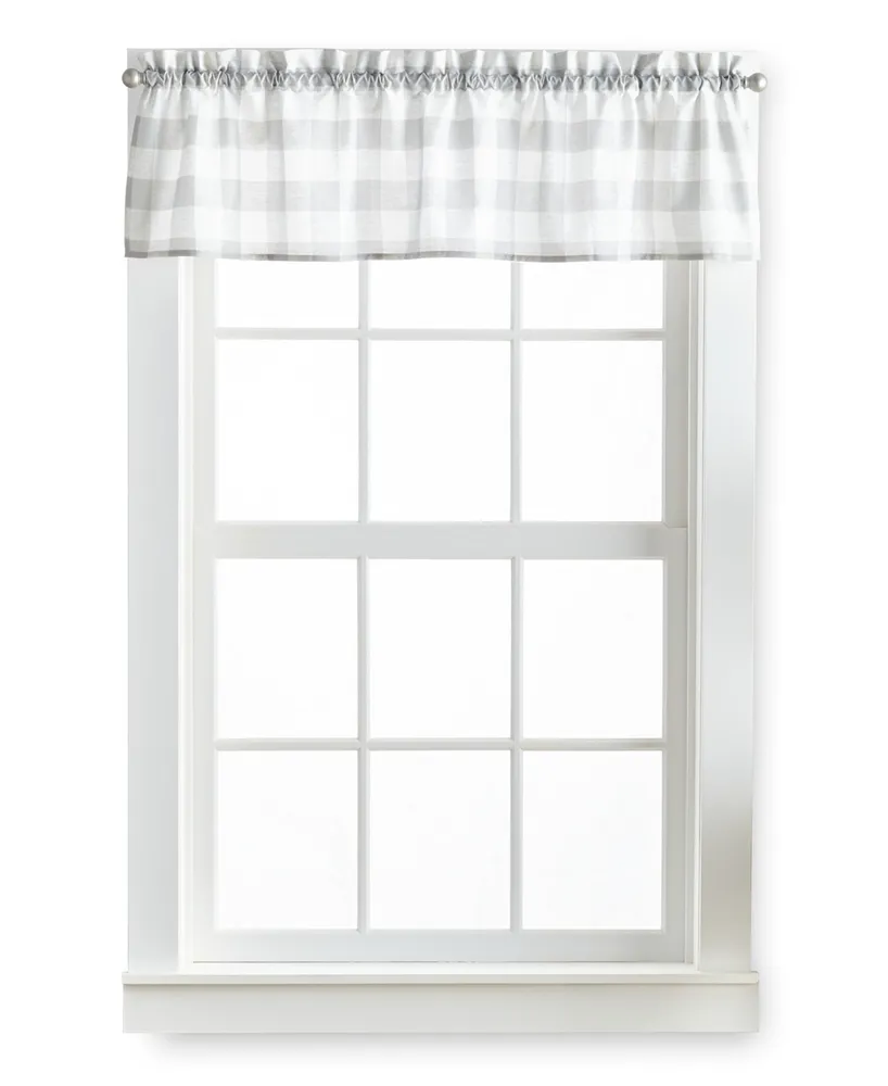 Curtainworks Check Valance and Tiers, Set of 3